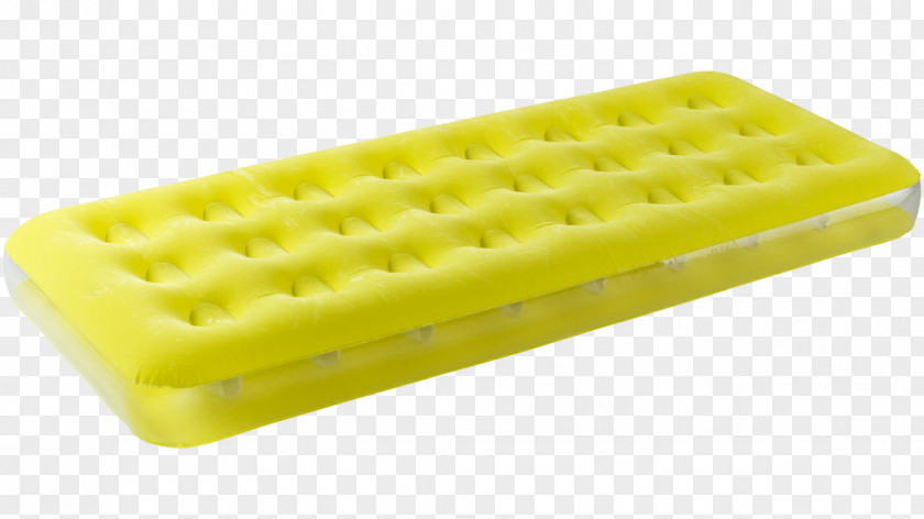 Mattress Air Mattresses Inflatable Yellow Flocking PNG