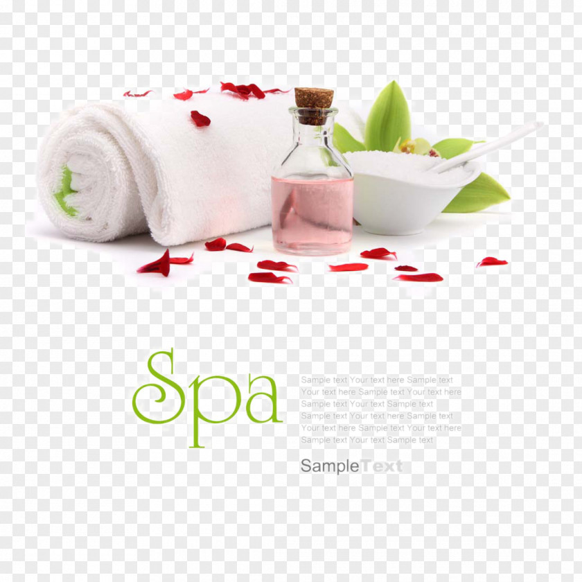 Oil Supplies Towel SPA Spa Cosmetology Beauty Parlour Poster PNG