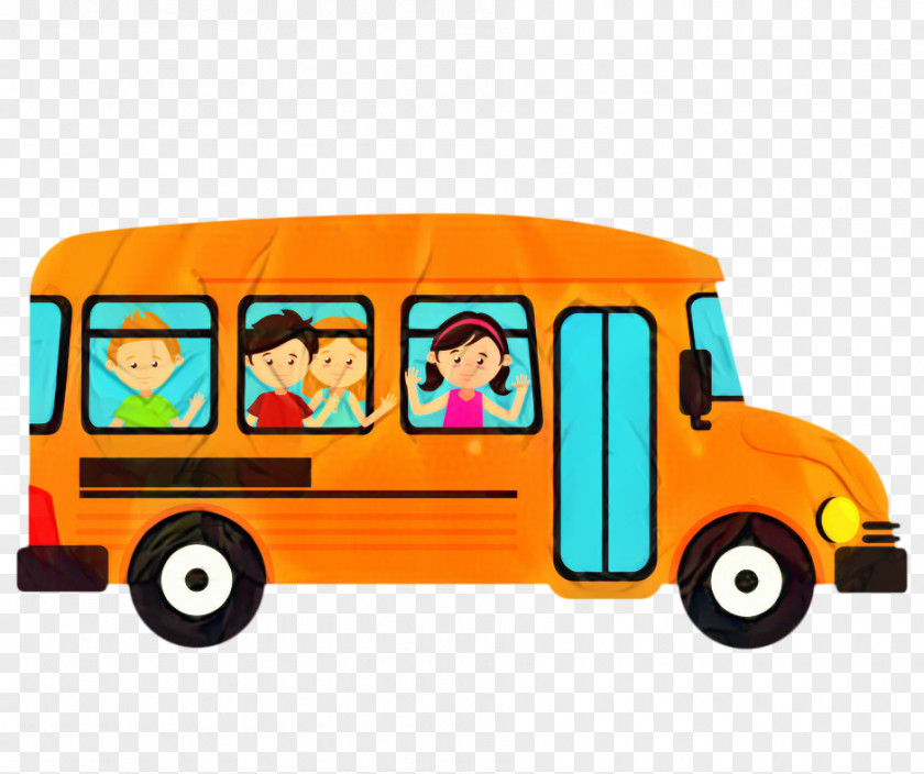 Public Transport Playset School Bus Drawing PNG