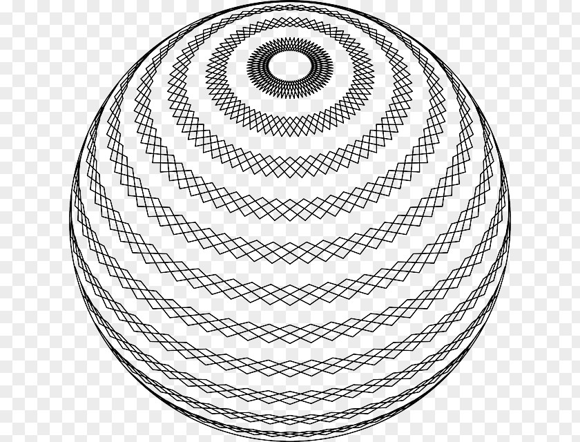 Spiral Line Drawing PNG