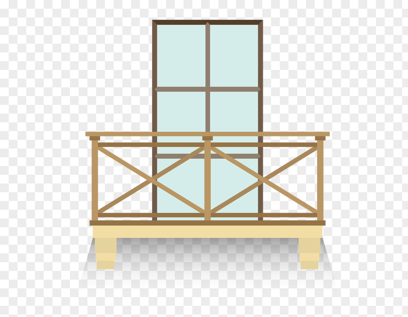 Vector Outdoor Balcony Window Angle Pattern PNG