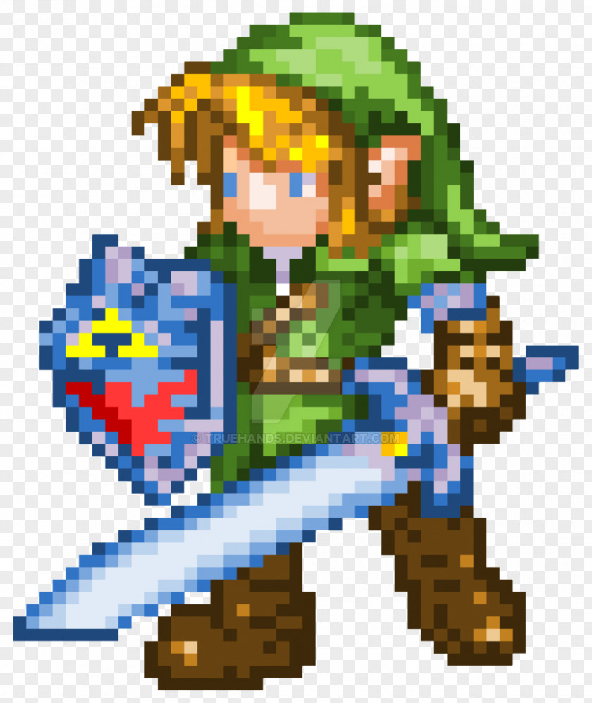 8 BIT The Legend Of Zelda: Ocarina Time 3D Link Pixel Art Video Game PNG