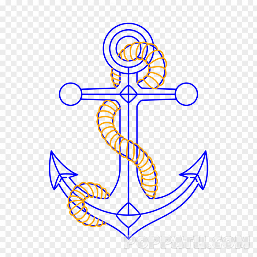 Anchor Flowers Drawing Tutorial How-to Clip Art PNG
