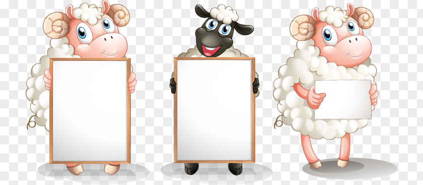 Hand-painted Cartoon Sheep Pattern Royalty-free Stock Photography Illustration PNG