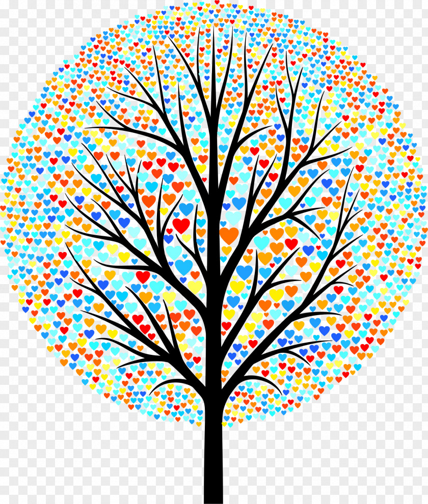 Love Tree Silhouette Autumn Drawing PNG