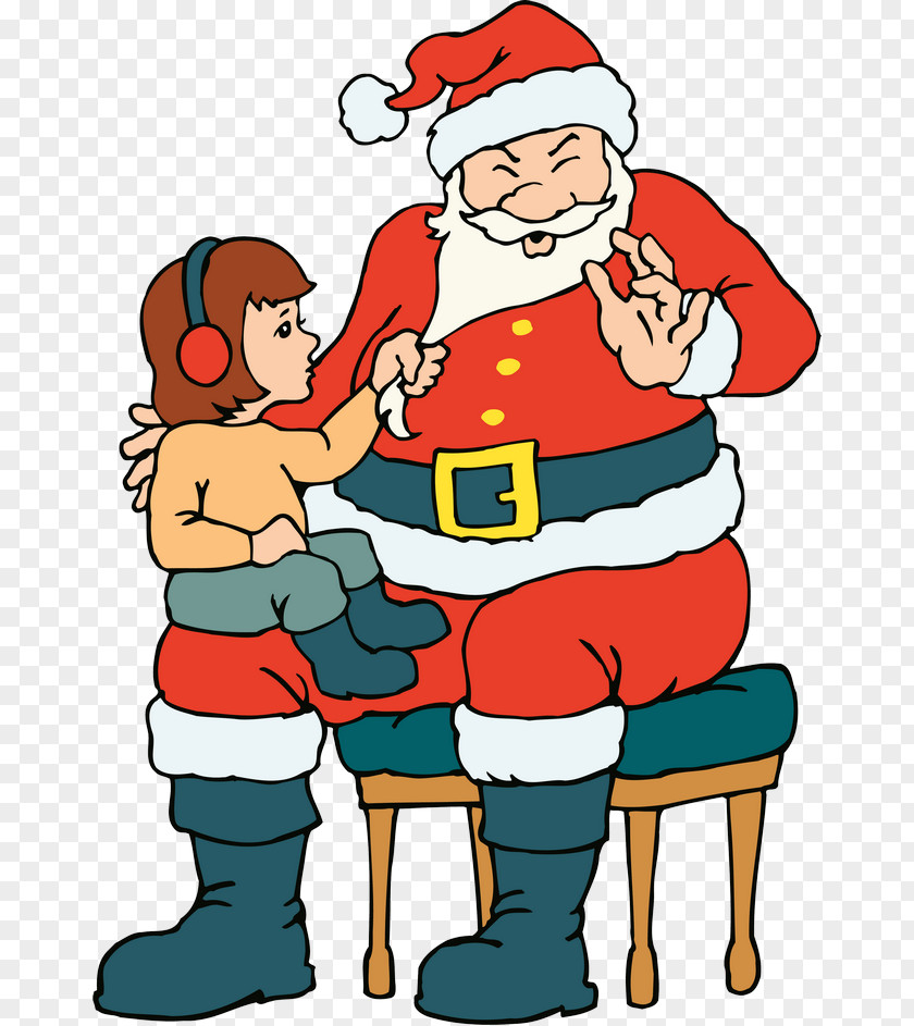Santa Claus Lap Clip Art PNG
