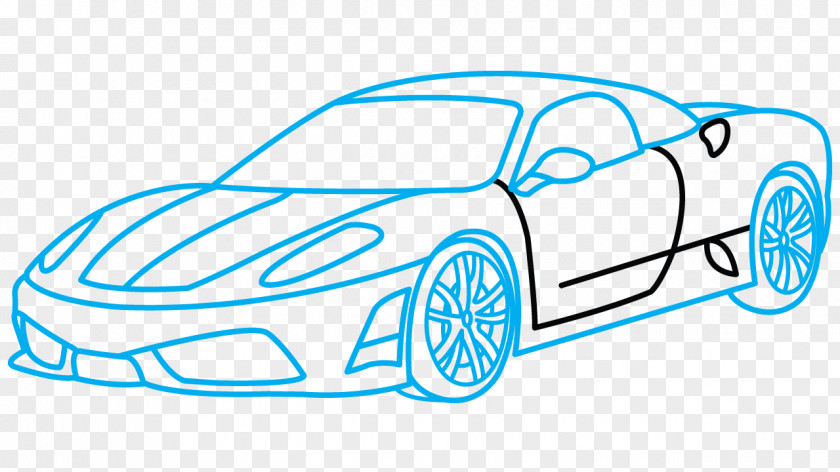 Steps Sports Car Drawing Sketch PNG