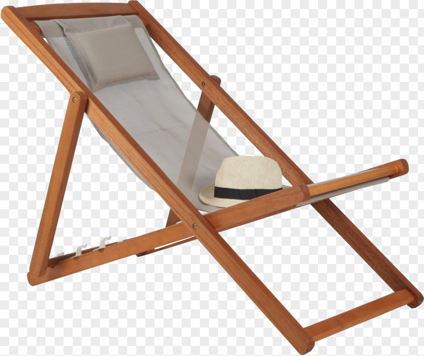 Chair Chaise Longue Deckchair Wood Garden PNG