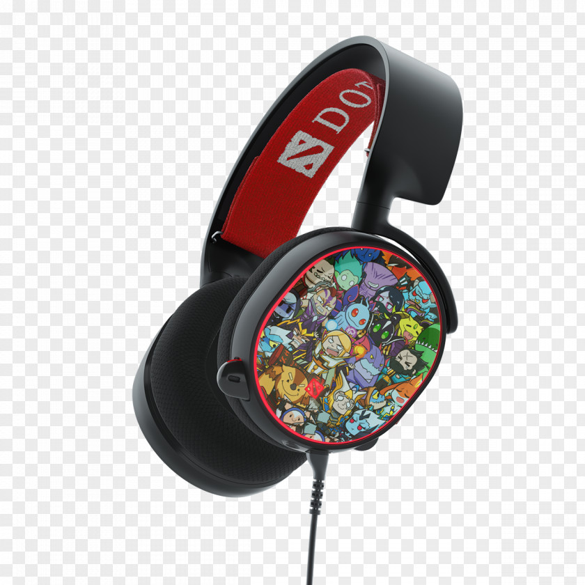 Limited Dota 2 SteelSeries Headphones 7.1 Surround Sound Video Game PNG