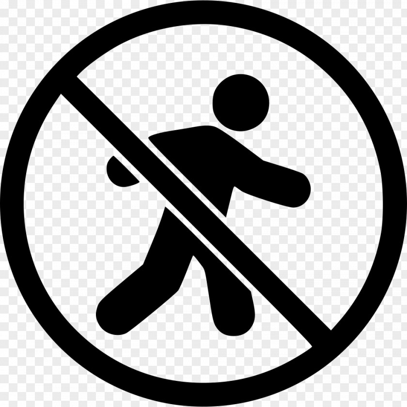 Symbol No Pedestrian Sign PNG