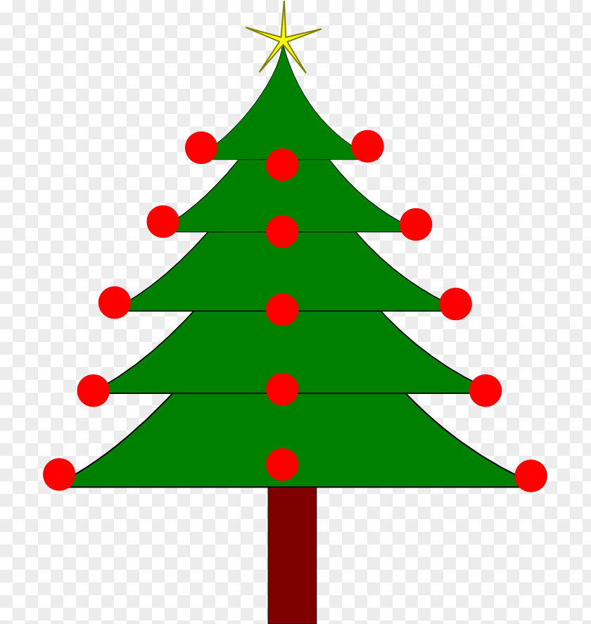 Christmas Tree Fir Holiday Clip Art PNG