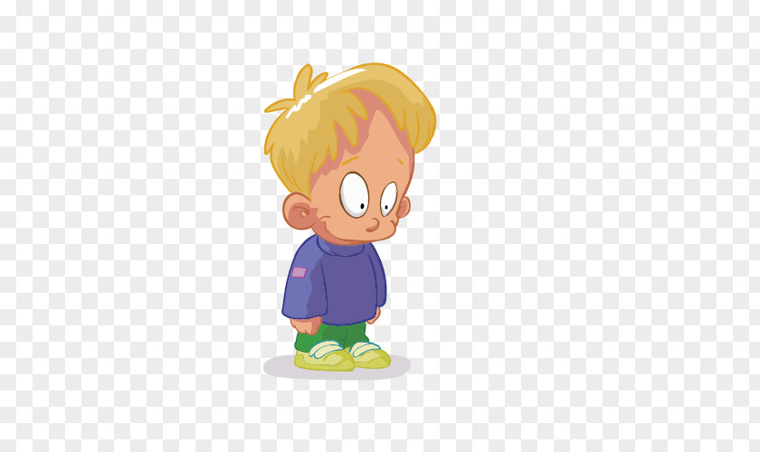 Daze Yellow Hair Boys Standing Download Cartoon Child Clip Art PNG