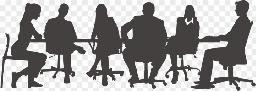 Diffusion Silhouette Businessperson Meeting PNG