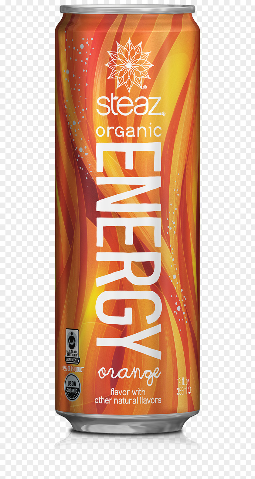 Energy Drink Orange Soft Aluminum Can Iced Tea PNG