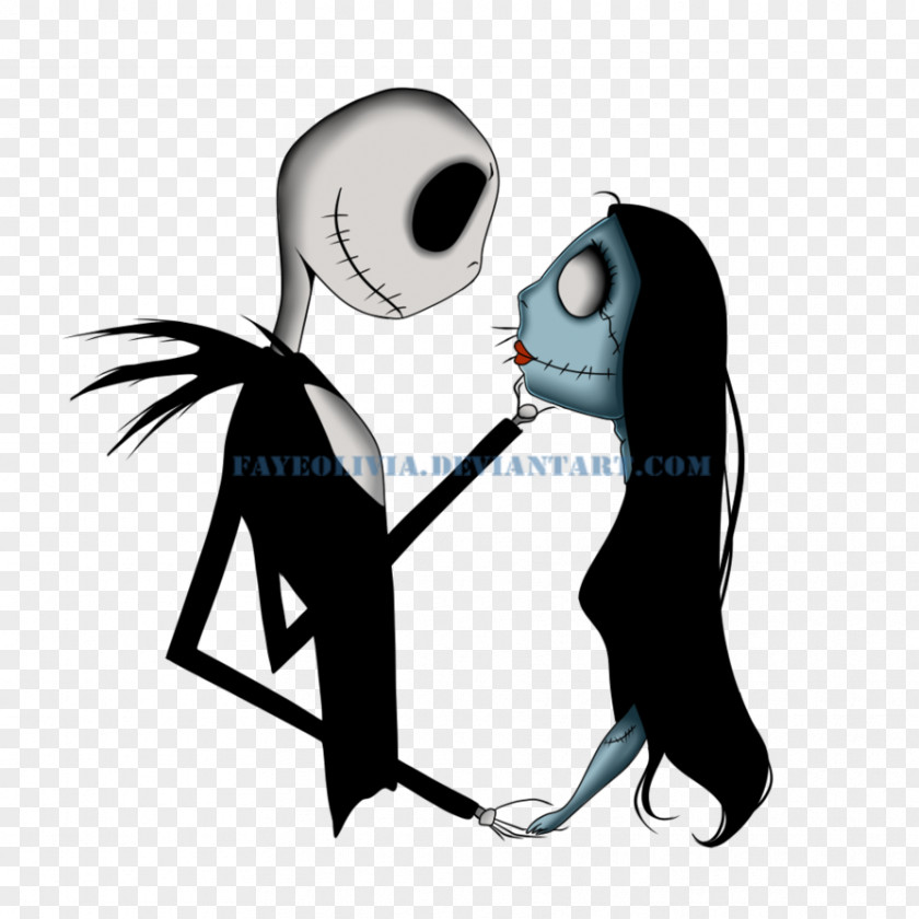 Jack And Sally Skellington Romance YouTube Love PNG