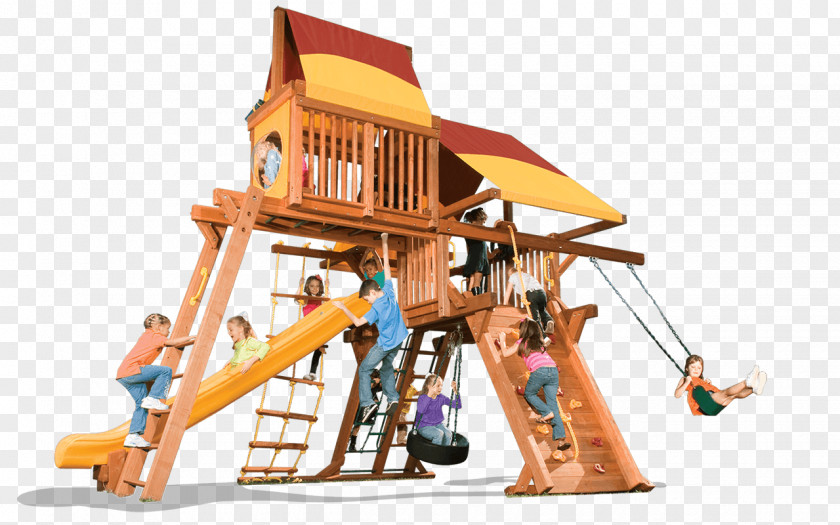Child Playground Slide Swing Outdoor Playset PNG