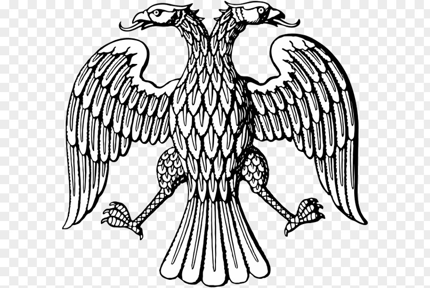 Double Headed Eagle Double-headed Clip Art Byzantine Empire Coat Of Arms Russia PNG