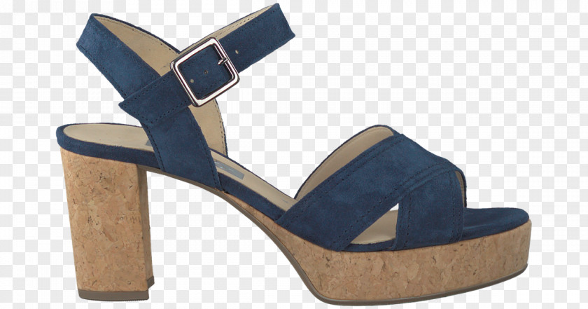 Sandal Blue Gabor Shoes Leather PNG