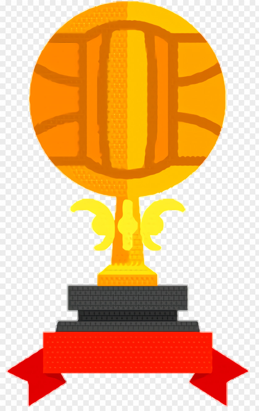 Award Yellow Volleyball Cartoon PNG