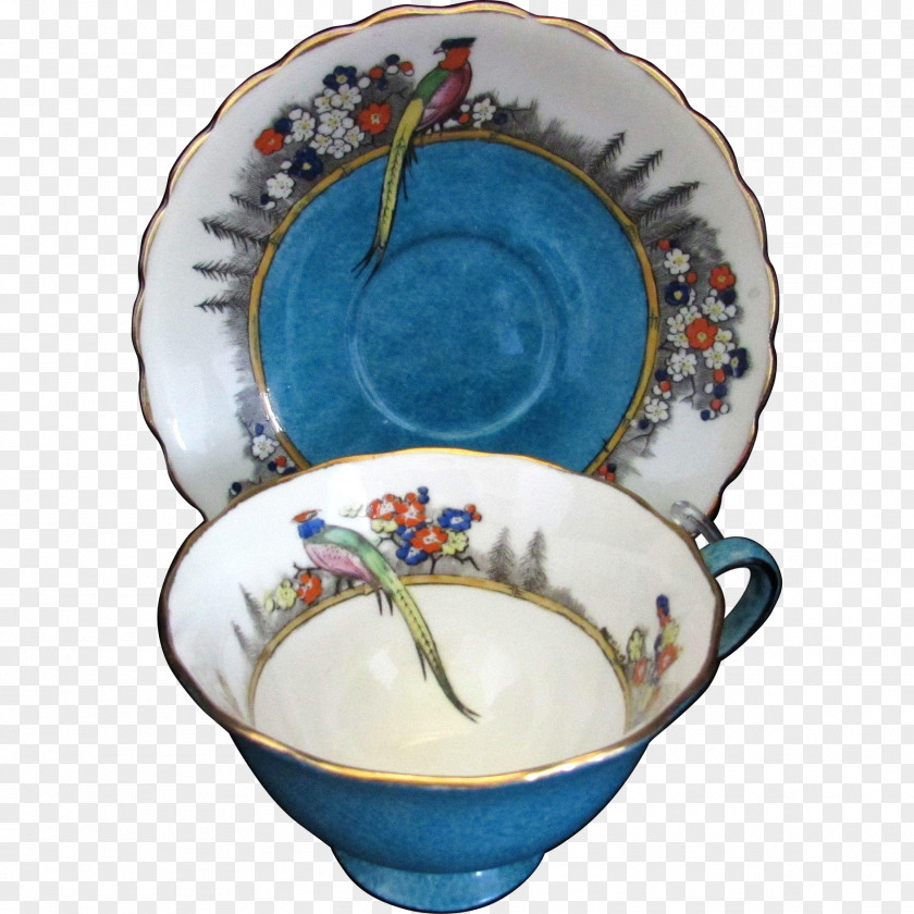 Hand-painted Birds Tableware Saucer Ceramic Porcelain Plate PNG