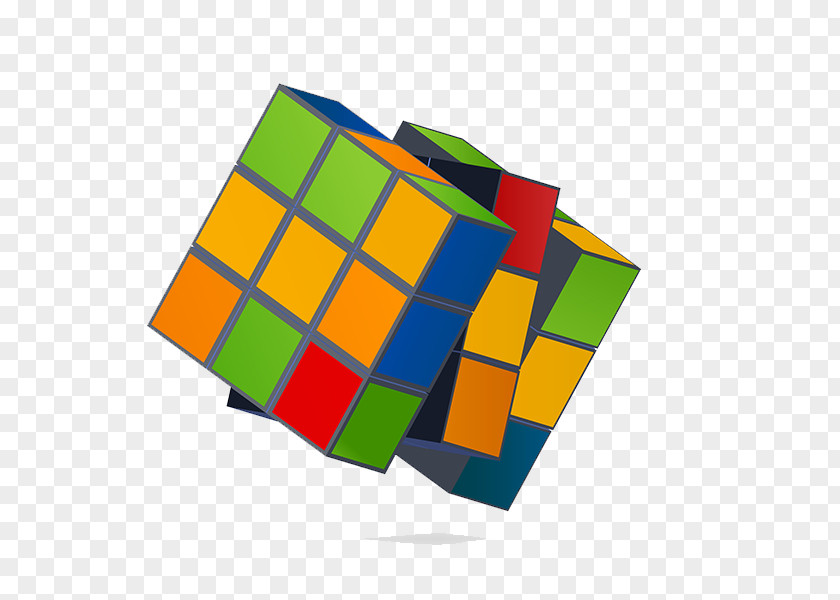 Rotating Cube Rubiks PNG