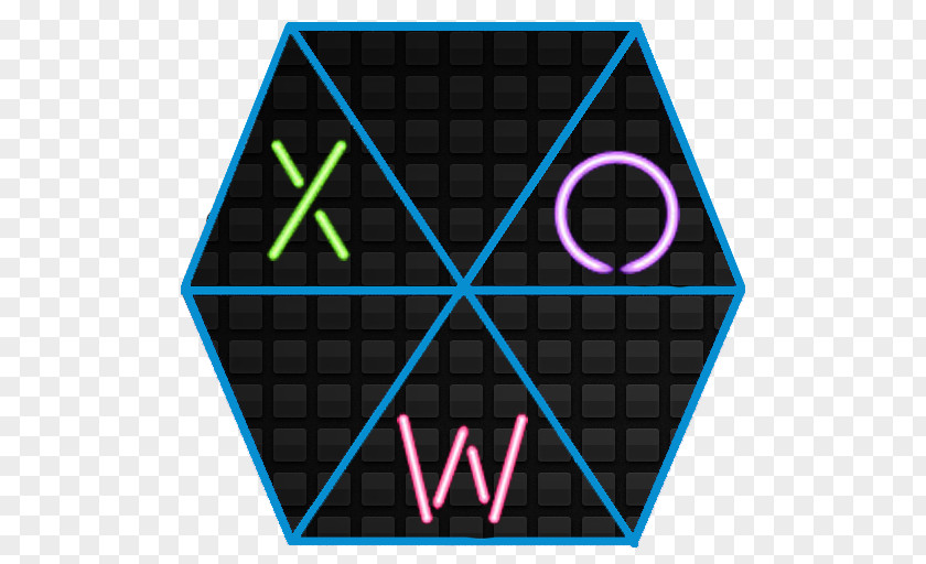 Android Mad Triangle Tic Tac Glow Toe Game PNG