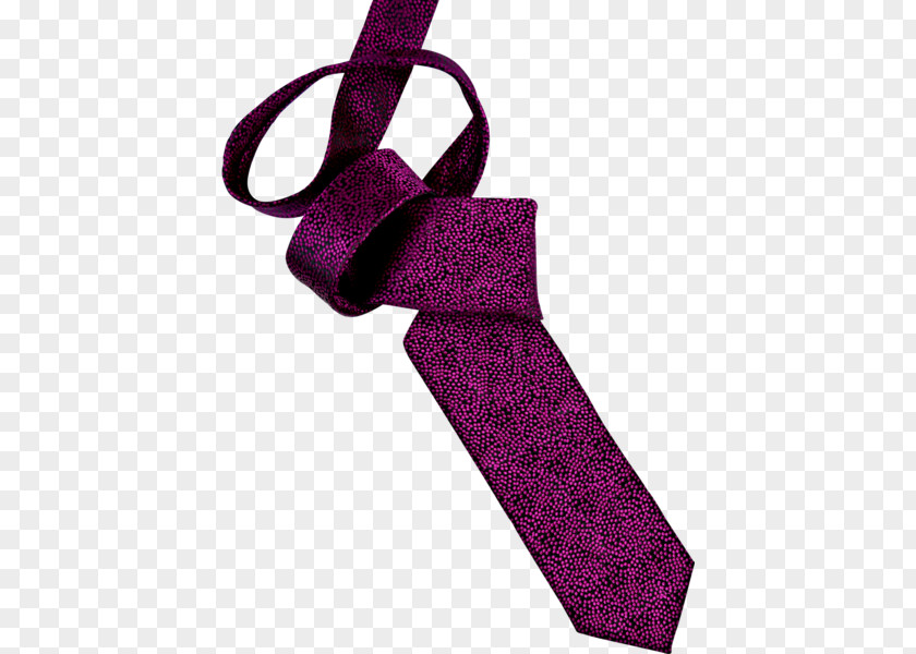 Falling Petal Necktie Purple PNG