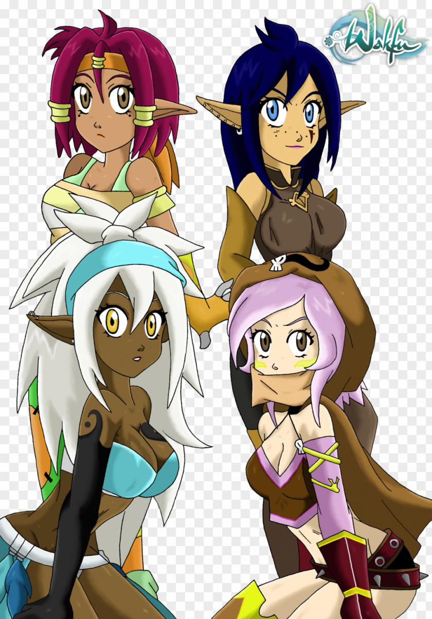 Group Girls Wakfu DeviantArt Artist PNG