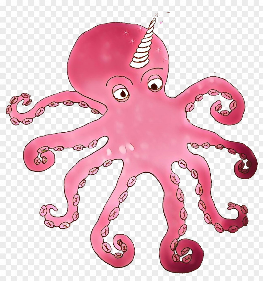 Octopus Giant Pacific Pink Animal Figure PNG