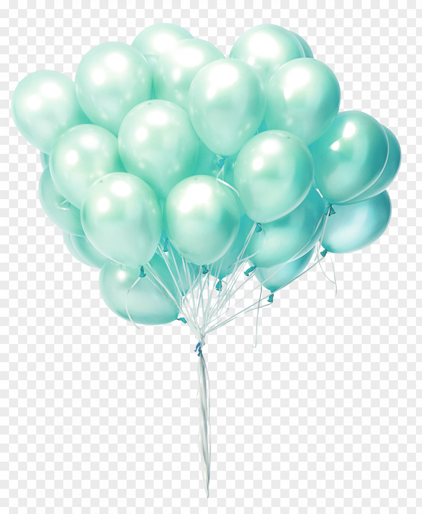 Mint Green Balloon Decorative Patterns Gift Wallpaper PNG