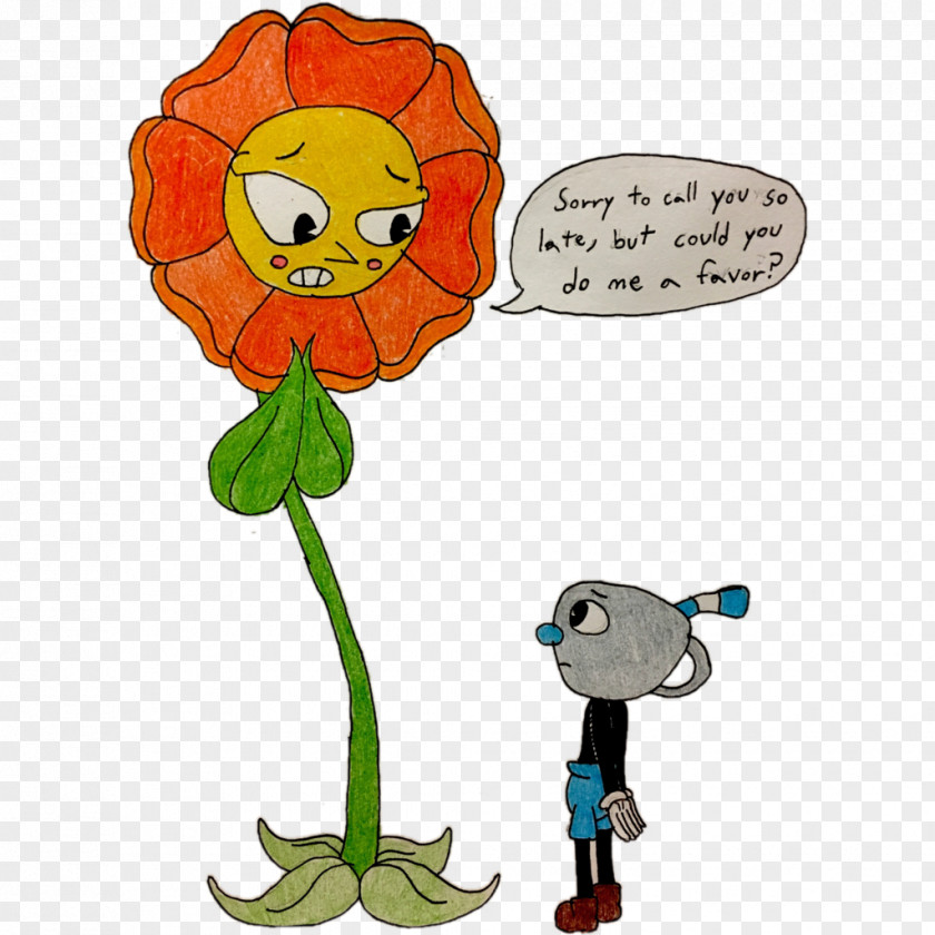 Black Off White Belt Cuphead Carnation Plush Image Funko PNG