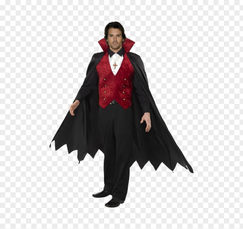 Vampire Count Dracula Halloween Costume PNG