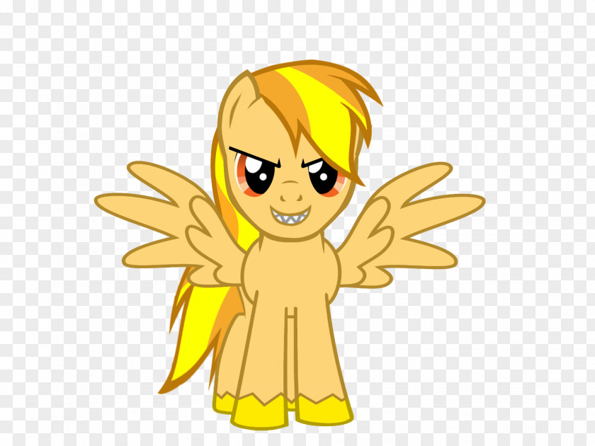 Yellow Flare Fairy Horse Insect Clip Art PNG