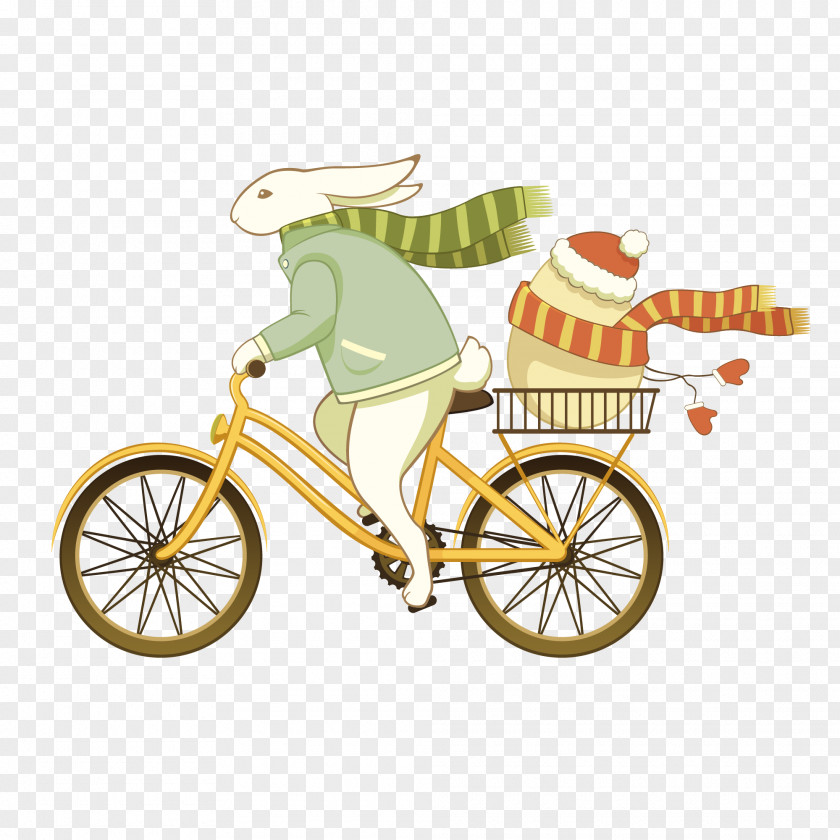 Bike Ride Easter Bunny Bicycle Egg Here Comes The Cat PNG