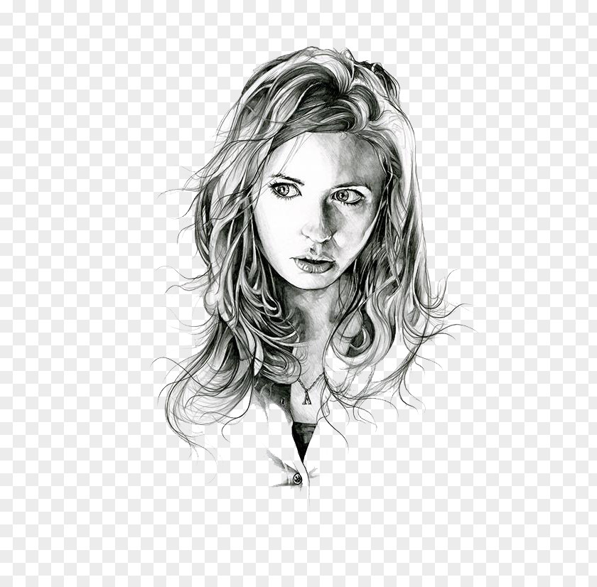 Hand Painted Sketches Of Beautiful Women Doctor Who Amy Pond Ninth Sixth PNG