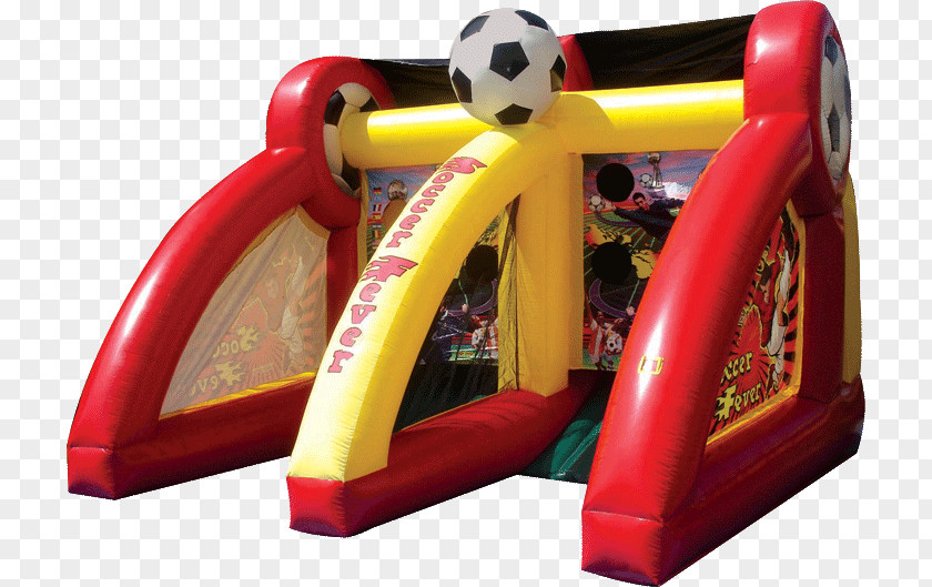 Inflatable Soccer Field Covered Game Darts Football Player Clown Around Party Rentals PNG