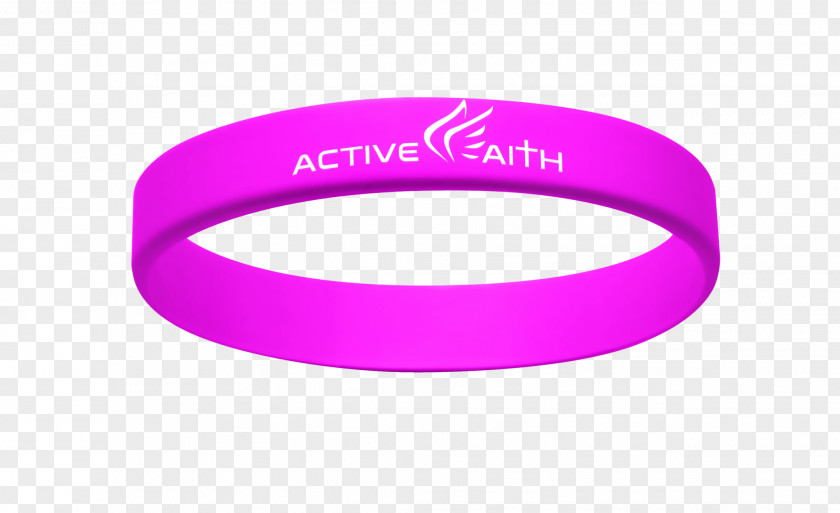 Pink Band Wristband Bracelet Silicone Bangle Active Faith, Inc. PNG
