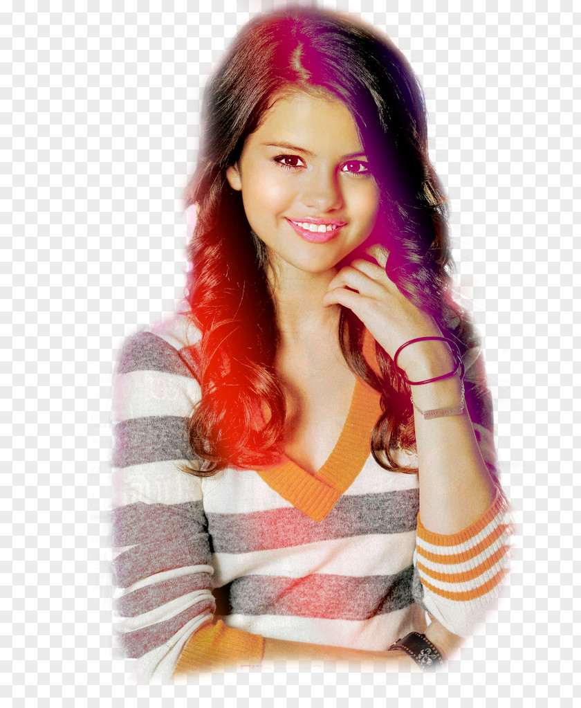 Selena Gomez Actor Hair Coloring I-D Wink PNG