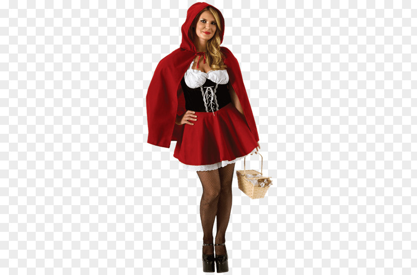 Child Little Red Riding Hood Big Bad Wolf Halloween Costume PNG