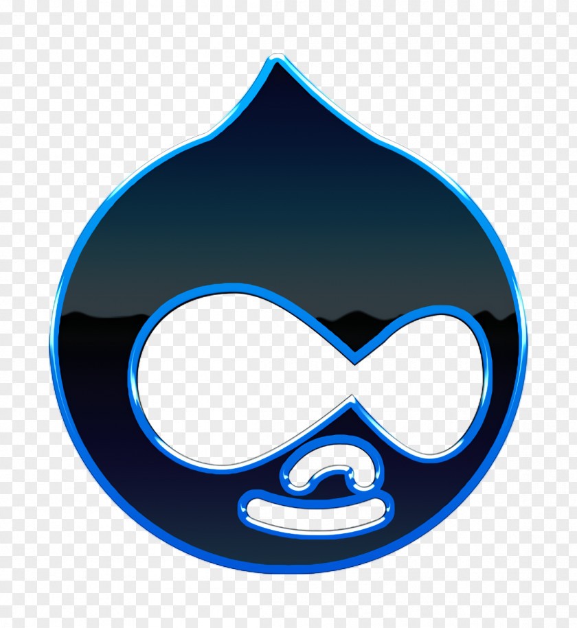 Costume Electric Blue Drupal Icon Logo Media PNG