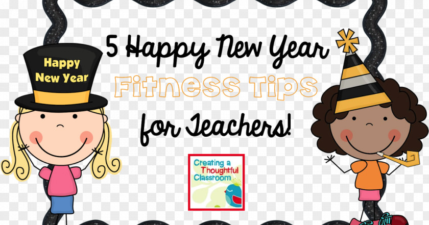 Happy Fitness New Year's Resolution Physical Habit Clip Art PNG