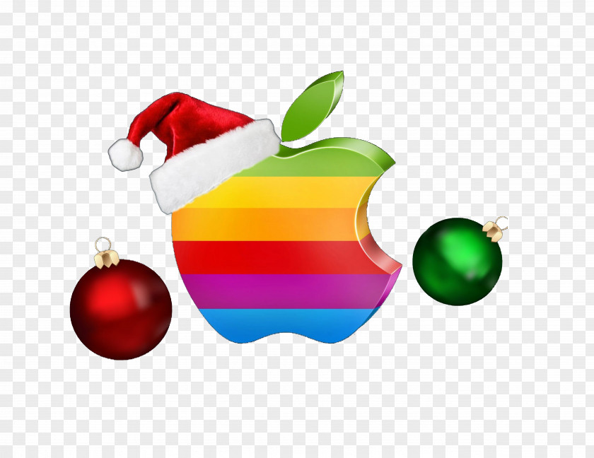 Apple Logo Elements Christmas Icon PNG