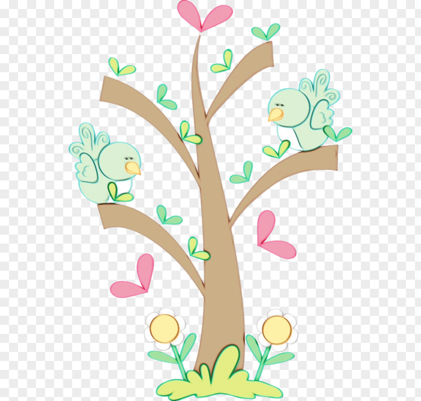 Branch Plant Stem Pedicel Wall Sticker PNG