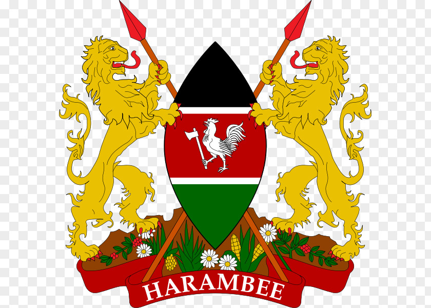 Gradual Change Coat Of Arms Kenya Symbol Harambee PNG