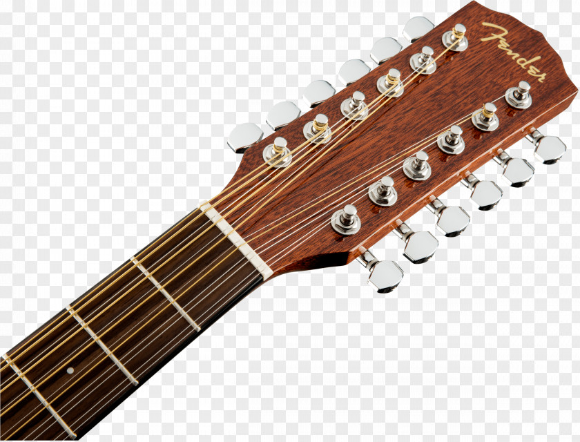 Guitar Fender Musical Instruments Corporation Twelve-string Dreadnought Acoustic-electric Steel-string Acoustic PNG