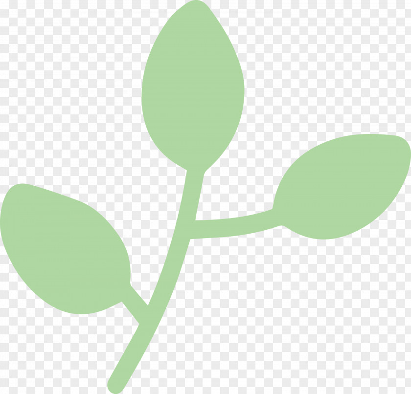 Logo Font Green Leaf Spoon PNG