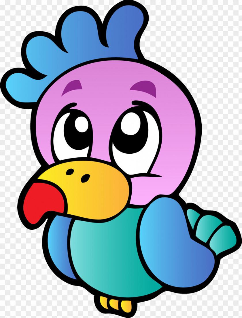 Parrot Bird Character Cartoon Clip Art PNG
