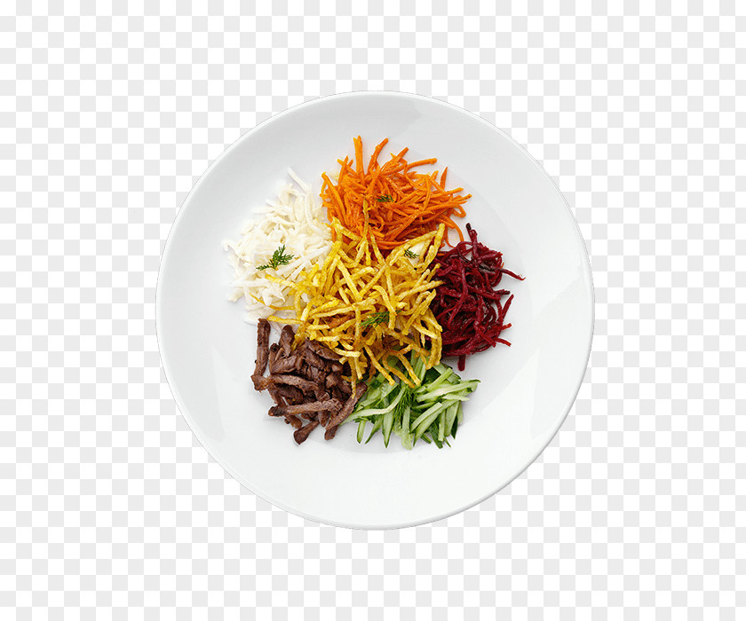 Salad Namul Vegetable Roast Beef Meal PNG