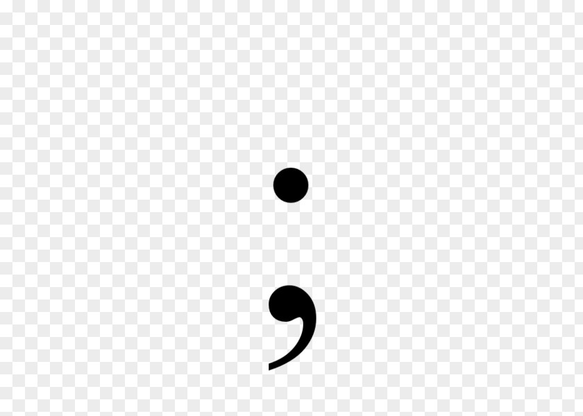 Semicolon Project Punctuation Full Stop PNG