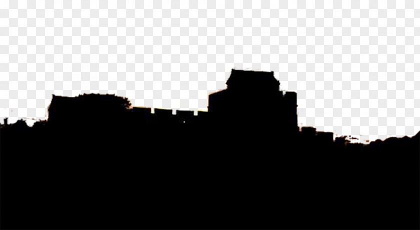 Ancient Brick Pile Construction Silhouette Wall PNG